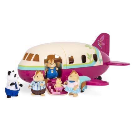 Li'l Woodzeez - Hrací set letadlo s doplňky