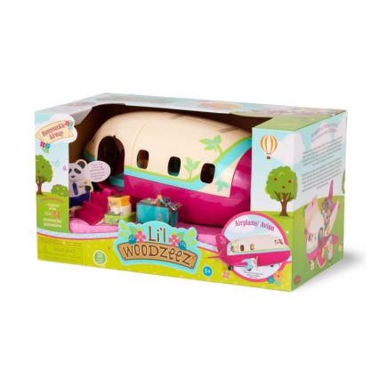 Li'l Woodzeez - Hrací set letadlo s doplňky