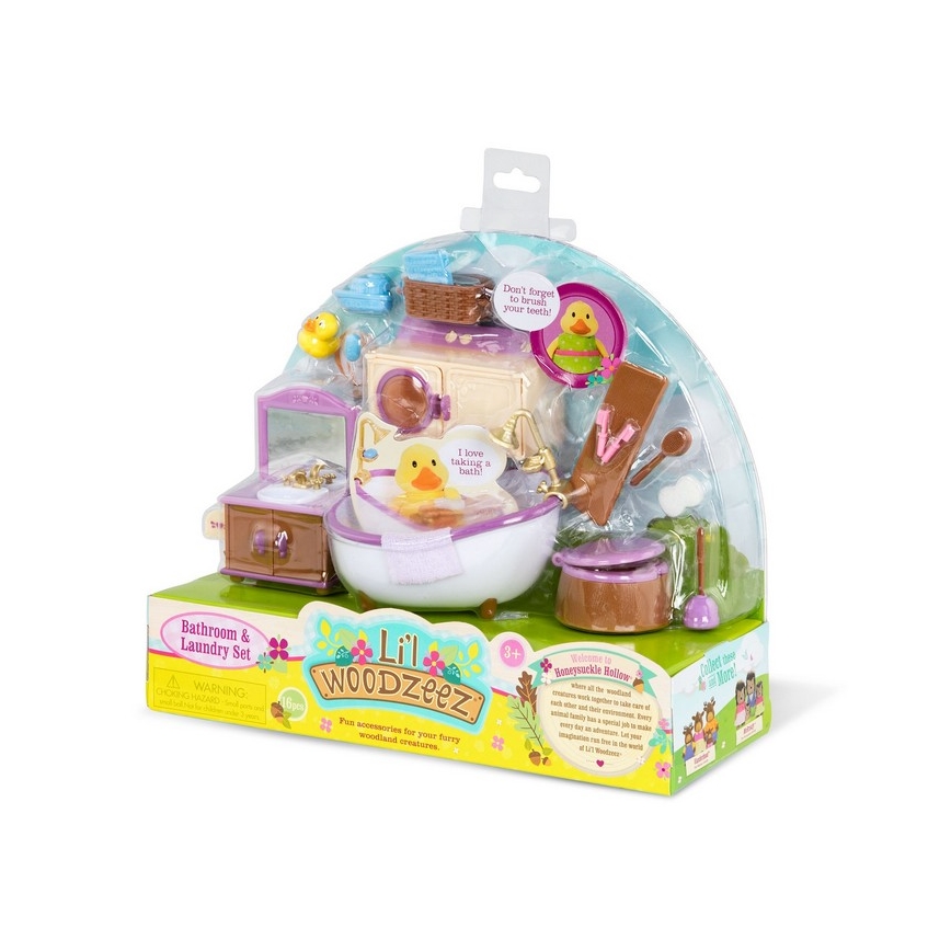 Li'l Woodzeez - Hrací set nábytek do koupelny