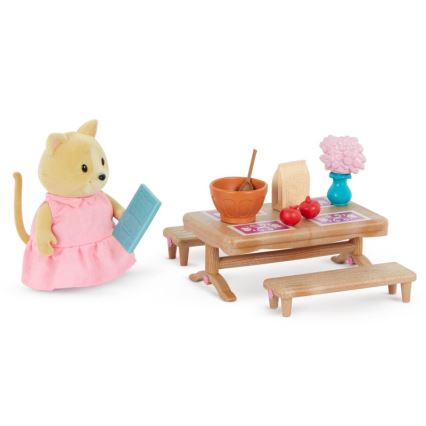 Li'l Woodzeez - Hrací set nábytek do ložnice a jídelny