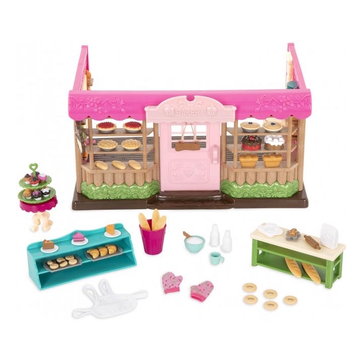 Li'l Woodzeez - Hrací set obchod s pečivem