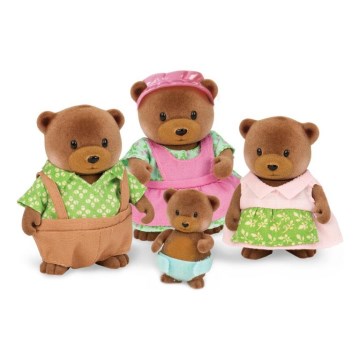 Li'l Woodzeez - Set postaviček HEALTHNUGGLE rodina medvědů
