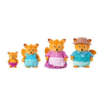 Li'l Woodzeez - Set postaviček TIPPYTAIL rodina lišek
