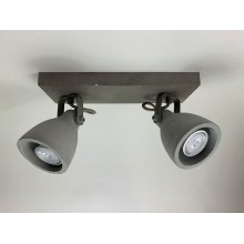 Lindby - LED Bodové svítidlo KADIGA 2xGU10/5W/230V beton