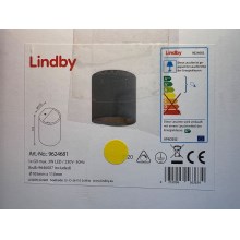 Lindby - LED Nástěnné svítidlo EDVIN 1xG9/3W/230V beton