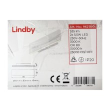 Lindby - LED Nástěnné svítidlo IGNAZIA 2xLED/5,5W/230V