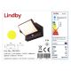 Lindby - LED Solární nástěnné svítidlo se senzorem SHERIN LED/3,7W/3,7V IP54