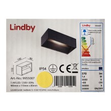 Lindby - LED Venkovní nástěnné svítidlo KJELLA LED/7,4W/230V IP54