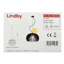 Lindby - Lustr na lanku JURSA 1xE27/60W/230V