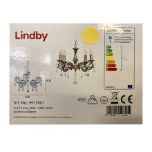 Lindby - Lustr na řetězu KORA 5xE14/40W/230V