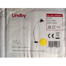 Lindby - Stojací lampa PHILEAS 1xE27/60W/230V