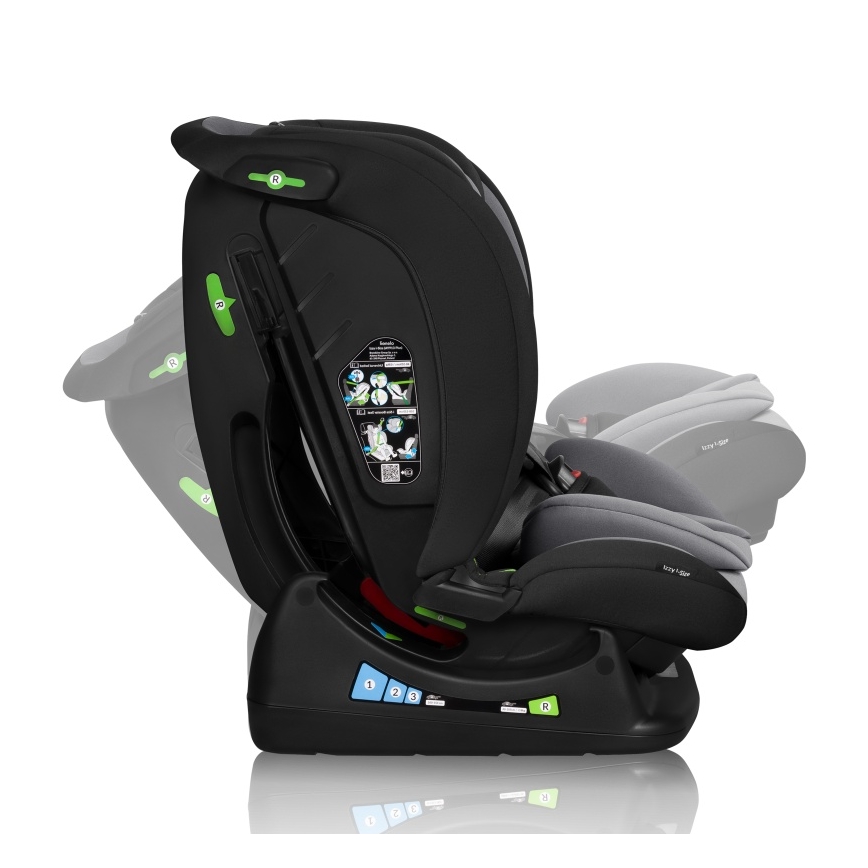 Lionelo - Autosedačka IZZY i-Size 40-150 cm Black Grey