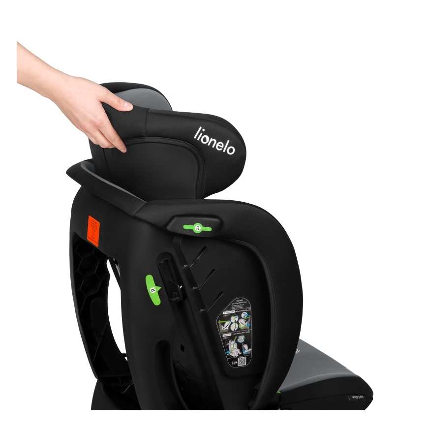 Lionelo - Autosedačka IZZY i-Size 40-150 cm Black Grey