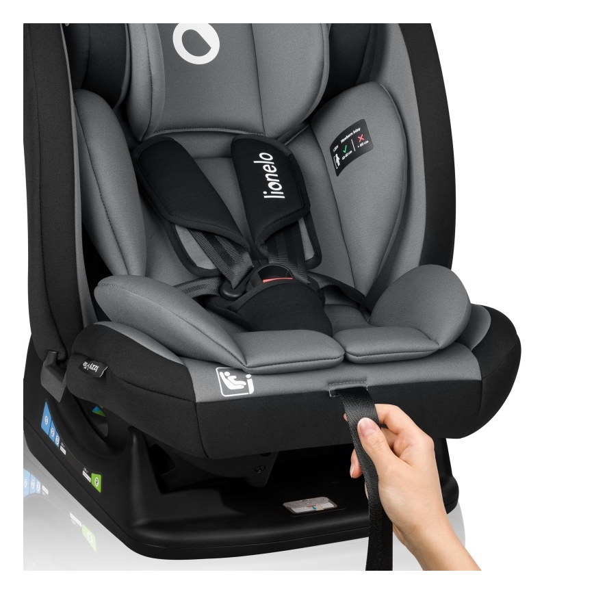 Lionelo - Autosedačka IZZY i-Size 40-150 cm Black Grey