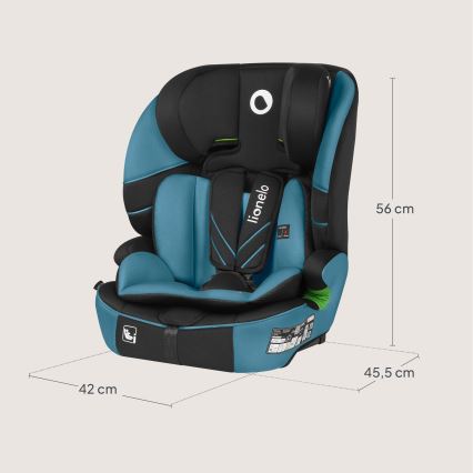 Lionelo - Autosedačka LEVI FIX i-Size 76-150 cm Blue Cobalt