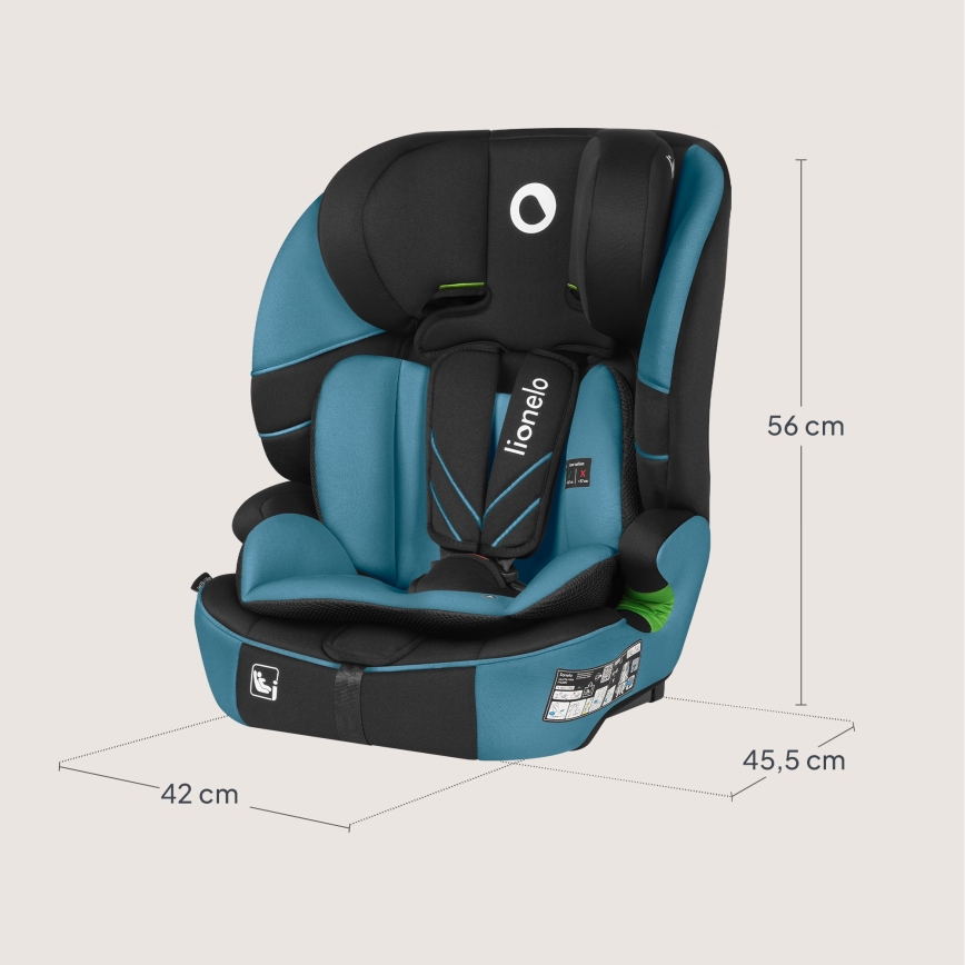 Lionelo - Autosedačka LEVI FIX i-Size 76-150 cm Blue Cobalt
