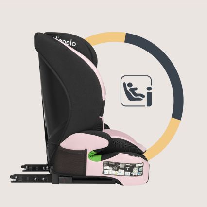 Lionelo - Autosedačka LEVI FIX i-Size 76-150 cm Pink Baby
