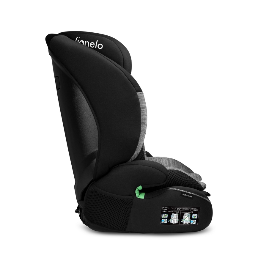 Lionelo - Autosedačka LEVI i-Size 76-150 cm Black Grey