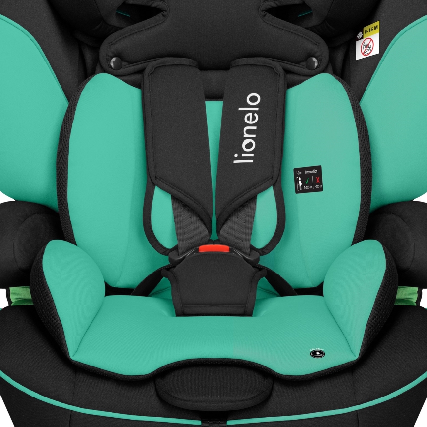 Lionelo - Autosedačka LEVI i-Size 76-150 cm Green Emerald