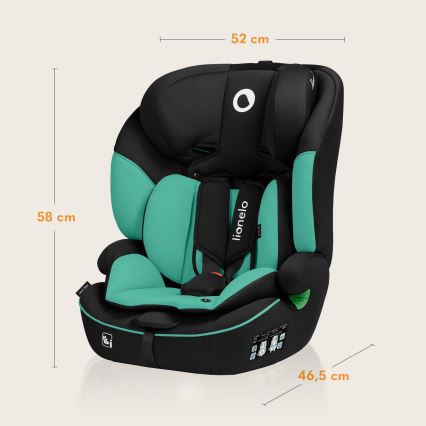 Lionelo - Autosedačka LEVI i-Size 76-150 cm Green Emerald