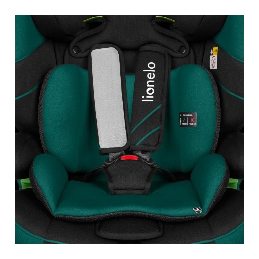 Lionelo - Autosedačka LEVI ONE i-Size 76-150 cm černá/zelená