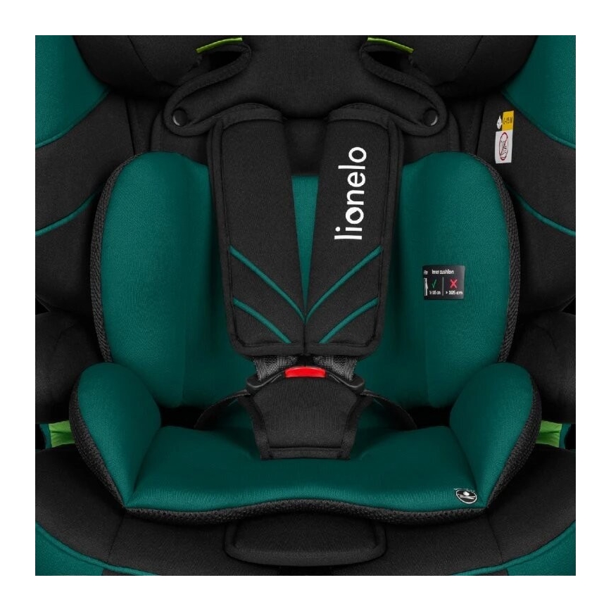Lionelo - Autosedačka LEVI ONE i-Size 76-150 cm černá/zelená