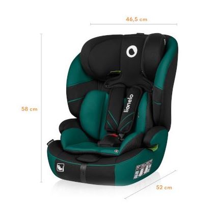 Lionelo - Autosedačka LEVI ONE i-Size 76-150 cm černá/zelená