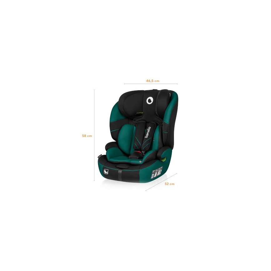 Lionelo - Autosedačka LEVI ONE i-Size 76-150 cm černá/zelená