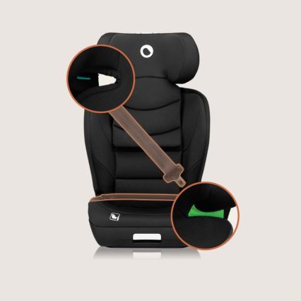 Lionelo - Autosedačka NEAL i-Size 100-150 cm Black Carbon