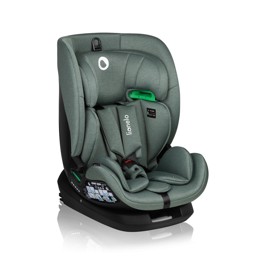 Lionelo - Autosedačka se základnou otočná LAVENDER i-Size 76-150 cm Green Pistachio