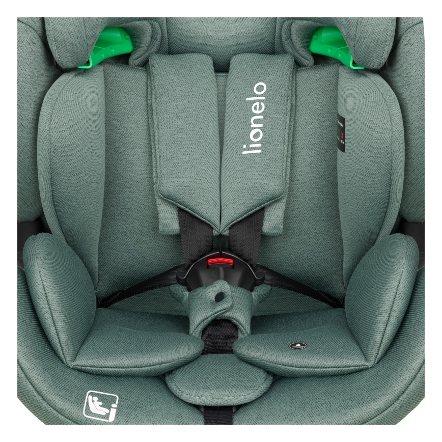 Lionelo - Autosedačka se základnou otočná LAVENDER i-Size 76-150 cm Green Pistachio