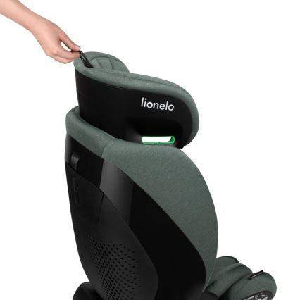 Lionelo - Autosedačka se základnou otočná LAVENDER i-Size 76-150 cm Green Pistachio