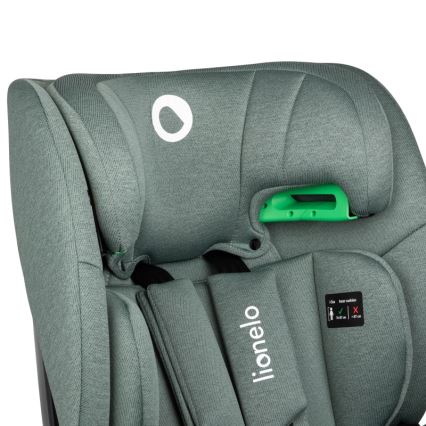 Lionelo - Autosedačka se základnou otočná LAVENDER i-Size 76-150 cm Green Pistachio