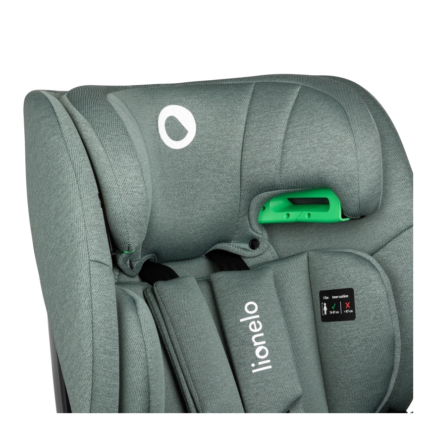 Lionelo - Autosedačka se základnou otočná LAVENDER i-Size 76-150 cm Green Pistachio