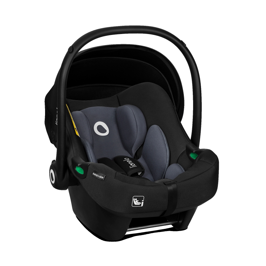 Lionelo - Autosedačka se základnou ASTRID SET i-Size 40-87 cm Black Grey