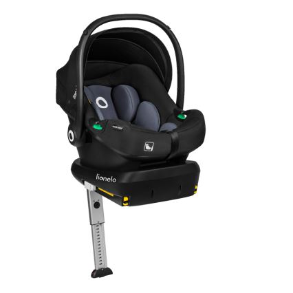 Lionelo - Autosedačka se základnou ASTRID SET i-Size 40-87 cm Black Grey