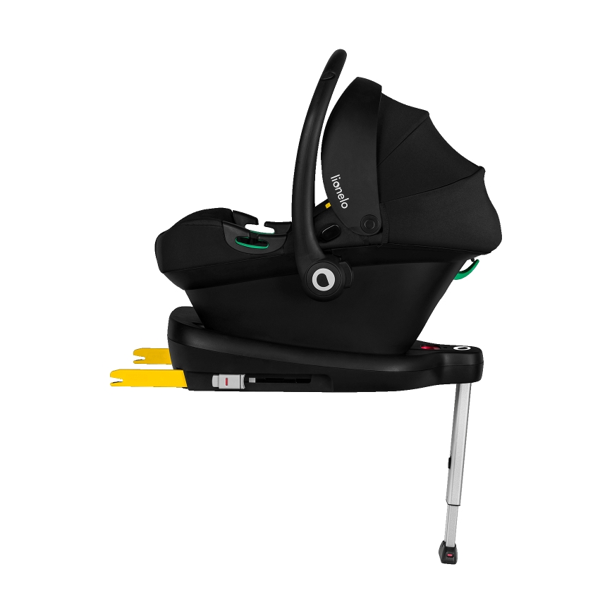 Lionelo - Autosedačka se základnou ASTRID SET i-Size 40-87 cm Black Grey