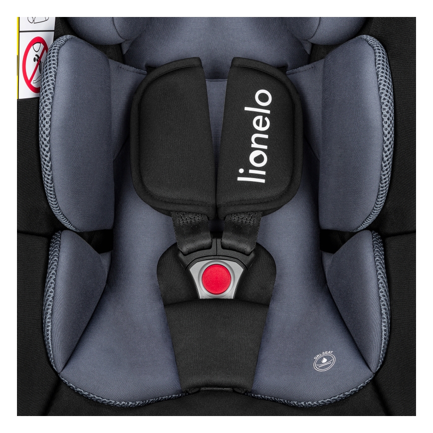 Lionelo - Autosedačka se základnou ASTRID SET i-Size 40-87 cm Black Grey