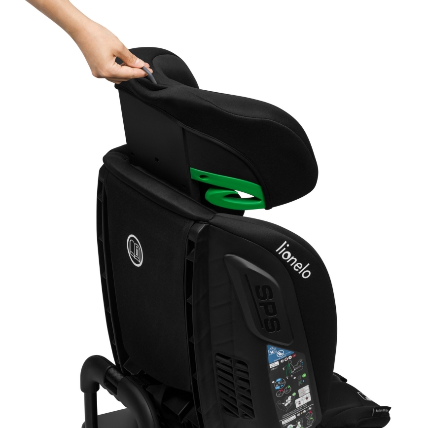 Lionelo - Autosedačka se základnou otočná BASTIAAN i-Size 40-150 cm Black Carbon