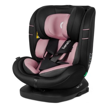 Lionelo - Autosedačka se základnou otočná BASTIAAN i-Size 40-150 cm Pink Rose