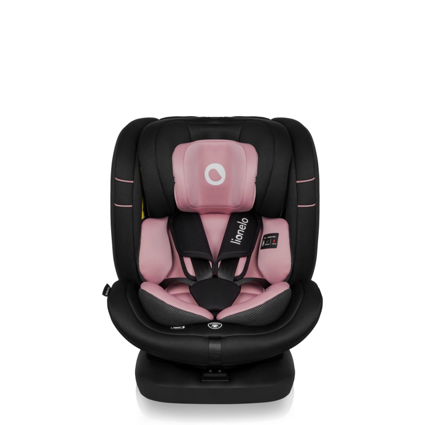 Lionelo - Autosedačka se základnou otočná BASTIAAN i-Size 40-150 cm Pink Rose