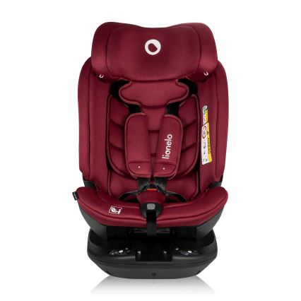 Lionelo - Autosedačka se základnou otočná BASTIAAN i-Size 40-150 cm Red Burgundy