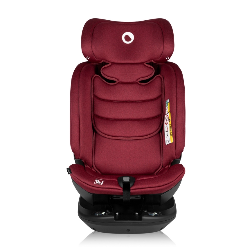 Lionelo - Autosedačka se základnou otočná BASTIAAN i-Size 40-150 cm Red Burgundy