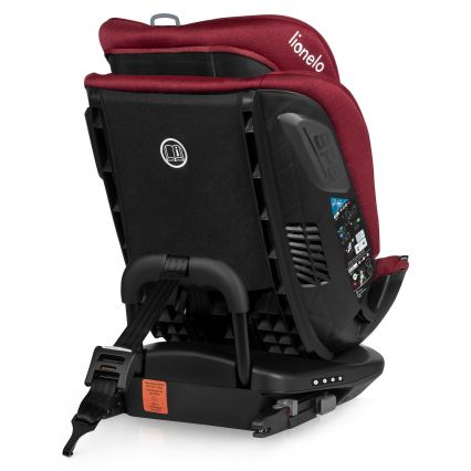Lionelo - Autosedačka se základnou otočná BASTIAAN i-Size 40-150 cm Red Burgundy