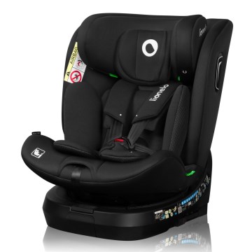 Lionelo - Autosedačka se základnou otočná BRAVE i-Size 40-150 cm Black Carbon