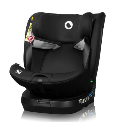 Lionelo - Autosedačka se základnou otočná BRAVE i-Size 40-150 cm Black Carbon