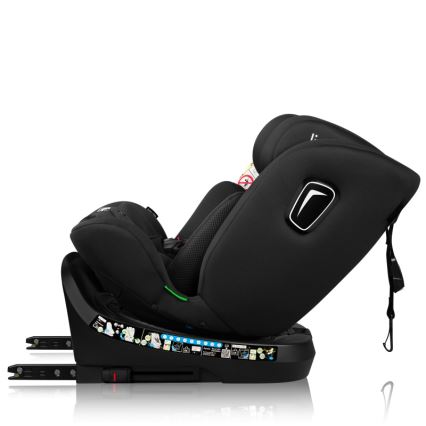 Lionelo - Autosedačka se základnou otočná BRAVE i-Size 40-150 cm Black Carbon