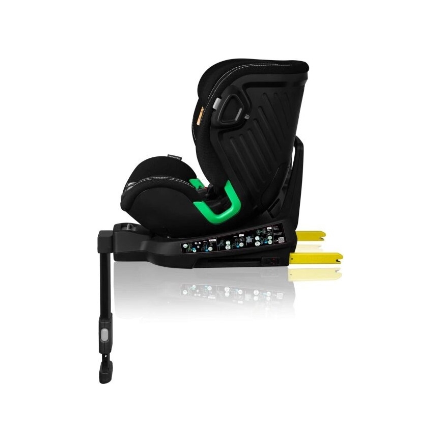 Lionelo - Autosedačka se základnou otočná HARMONY i-Size 40-150 cm černá