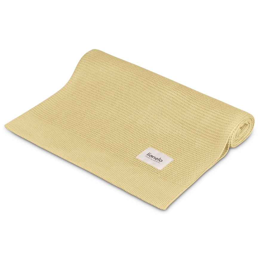 Lionelo - Bambusová deka BAMBOO BLANKET 75x100 cm Yellow Lemon