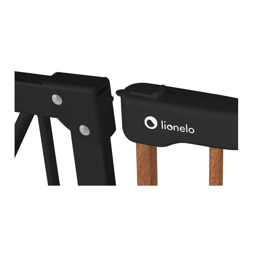 Lionelo - Bezpečnostní zábrana TRUUS SLIM černá/hnědá